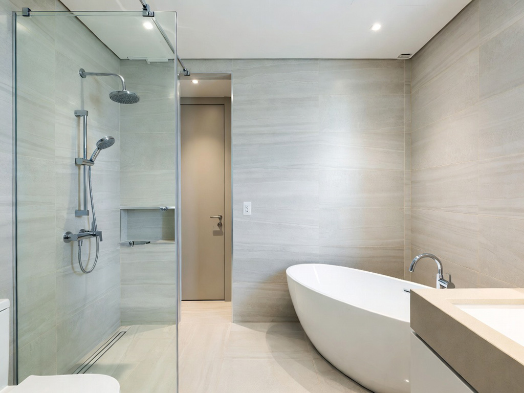 Modern bathtub installation