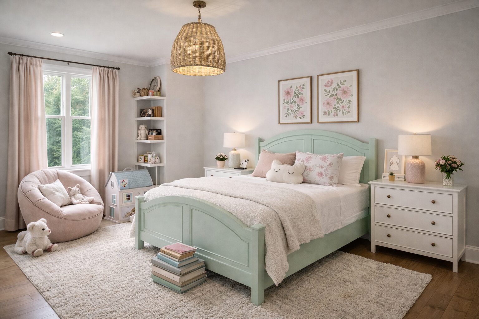 Cozy bedroom with quality finishes
