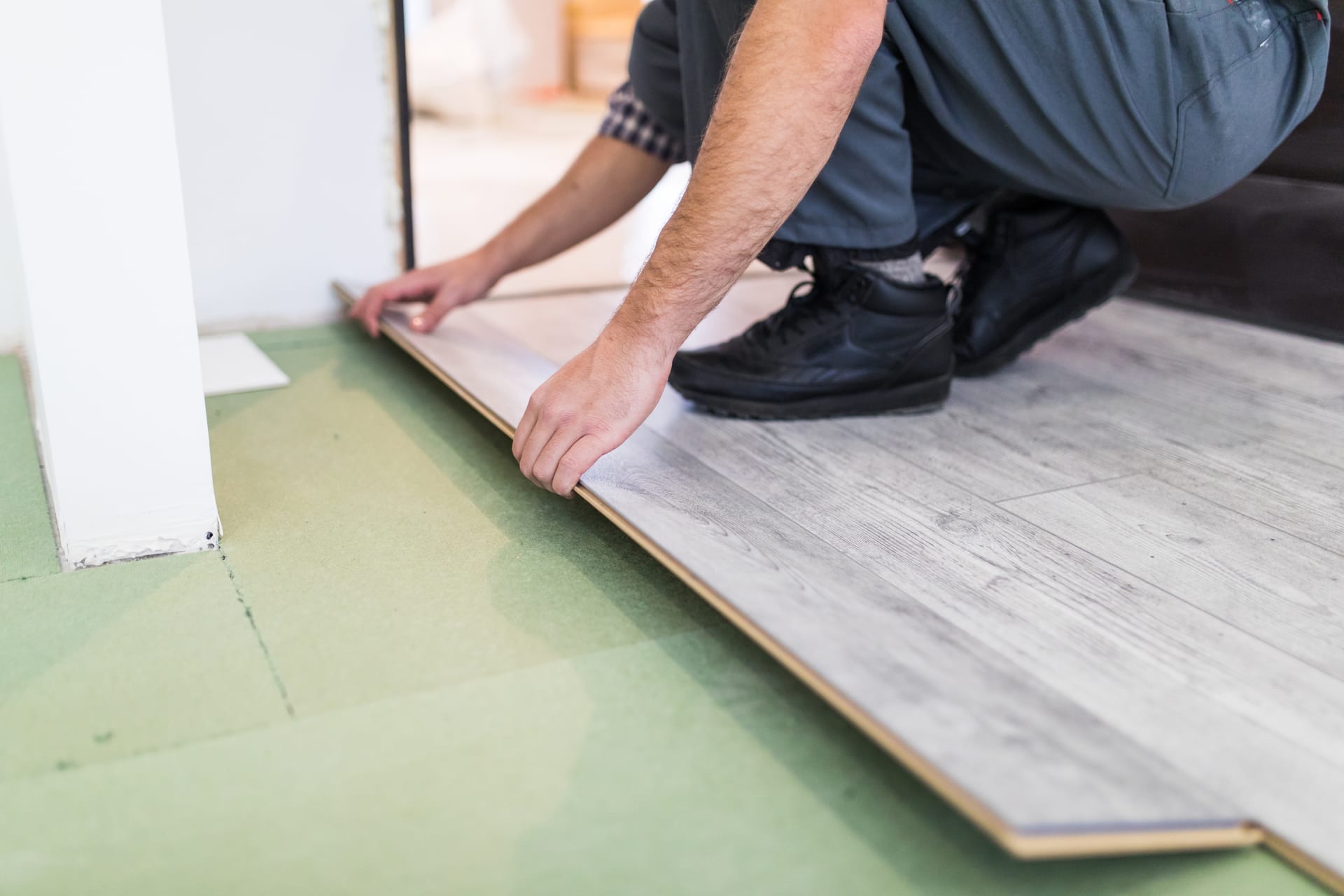 Vinyl plank flooring installation